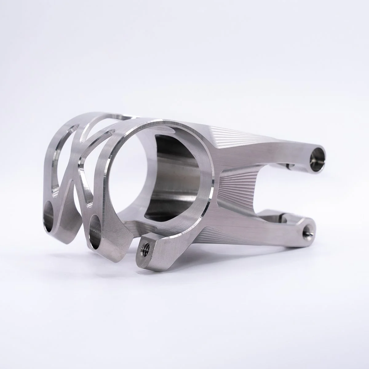 5Dev 2 Bolt Titanium Stem - 31.8mm and 35mm Clamp - 40mm Length - Raw