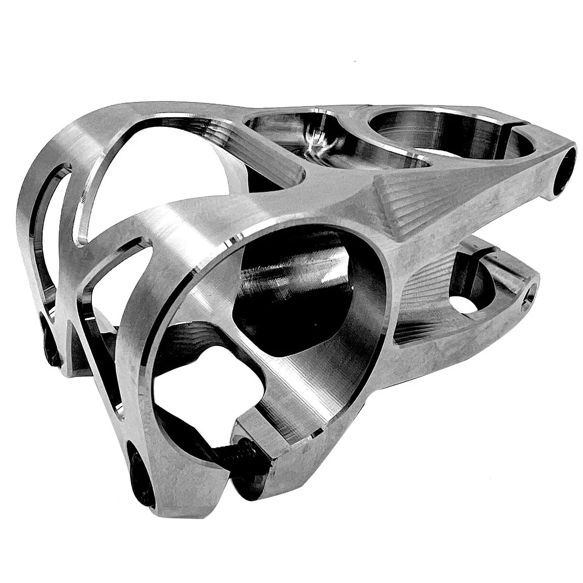 5Dev 2 Bolt Titanium Stem - 35mm Clamp - 48mm Length - Raw