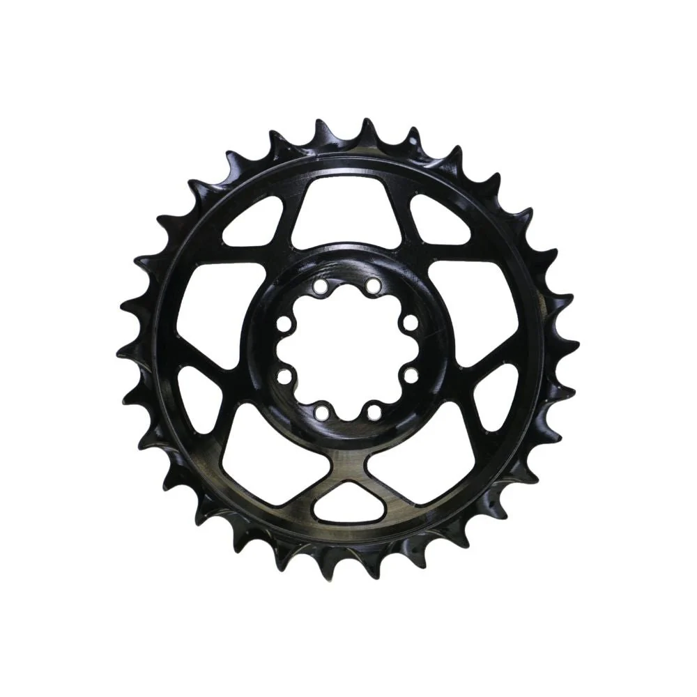 5DEV Chainring - T-Type SRAM 8-Bolt Chainring - 3mm Offset - 34T - Black - Image 2