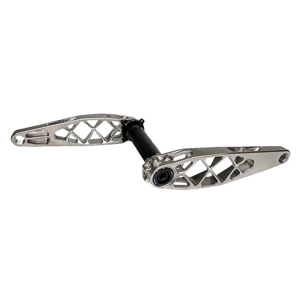 5Dev Titanium Cranks - 167.5mm  Length - DUB Spindle - Raw