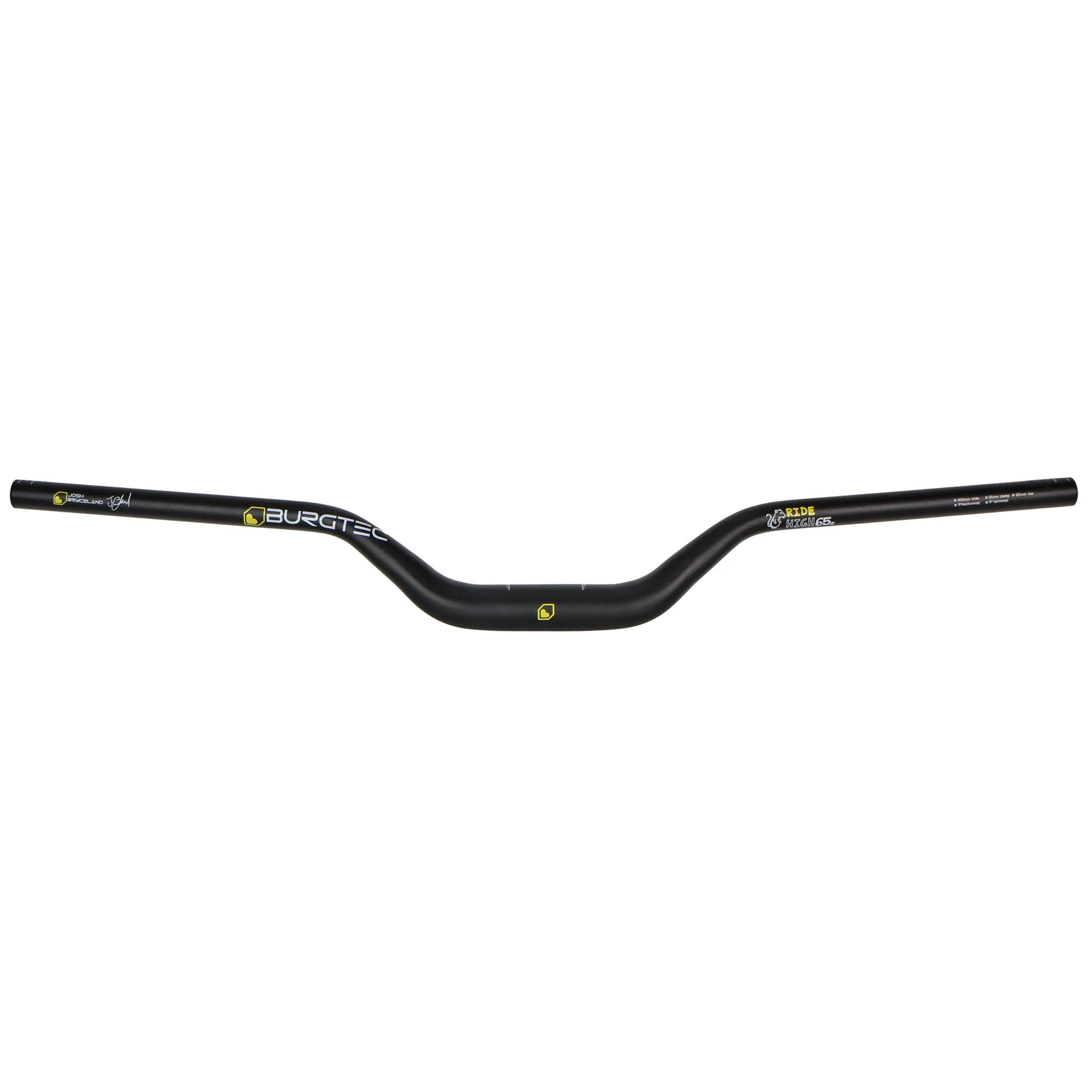 Burgtec Josh Bryceland Ride Wide Riser Bar - 35mm Clamp -  65 mm Rise - 800mm Width