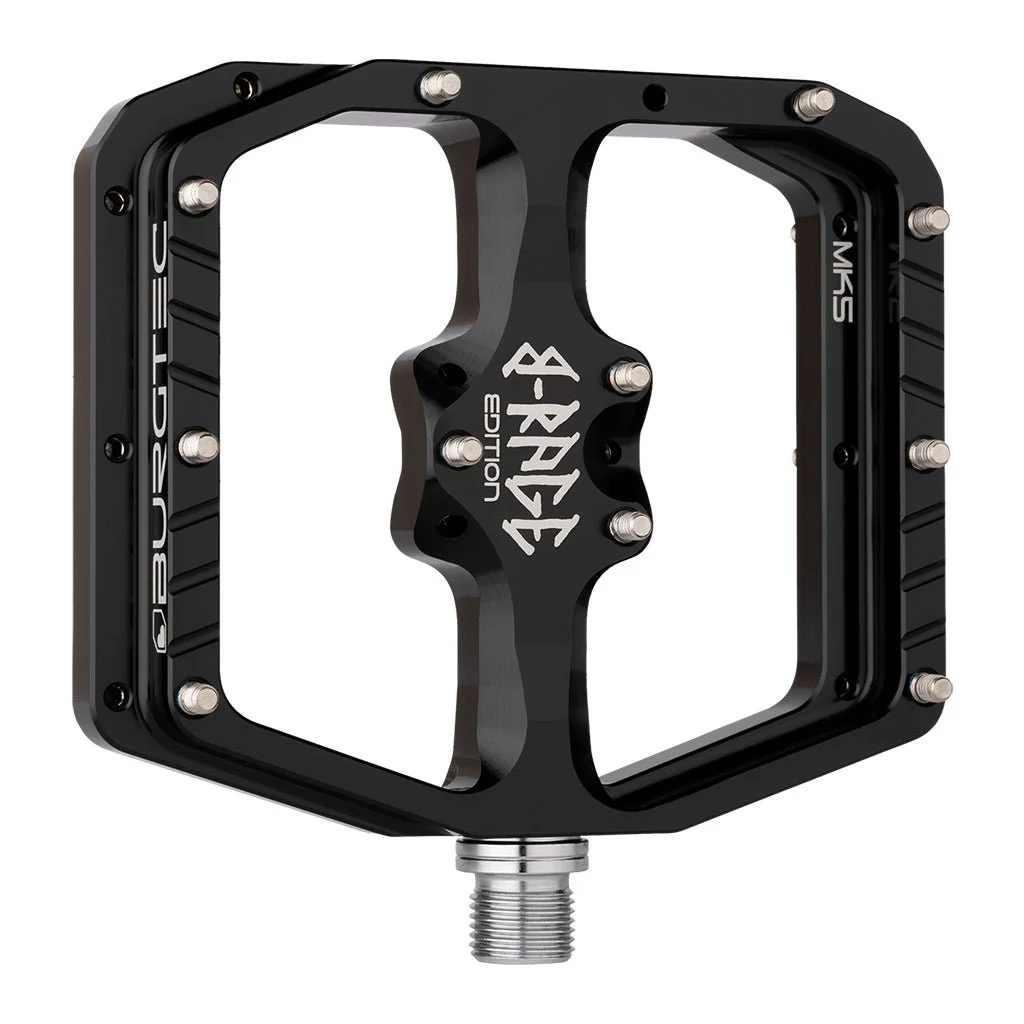Burgtec Penthouse Flat MK5 B-Rage Edition Pedals - Burgtec Black - Image 2