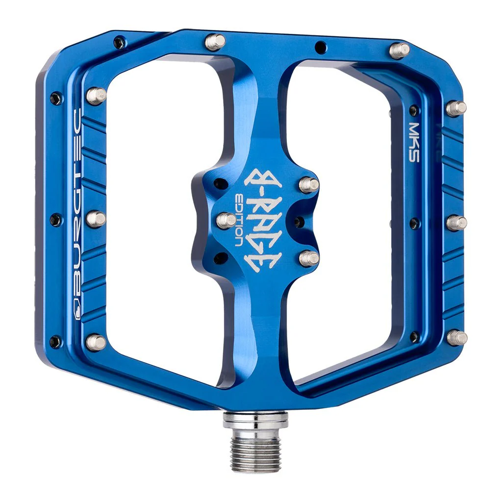 Burgtec Penthouse Flat MK5 B-Rage Edition Pedals - Deep Blue - Image 2