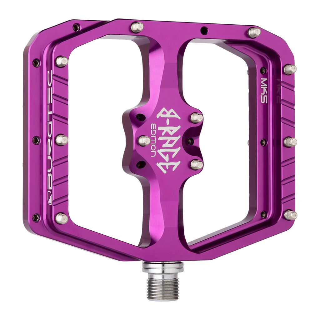 Burgtec Penthouse Flat MK5 B-Rage Edition Pedals - Purple Rain - Image 2