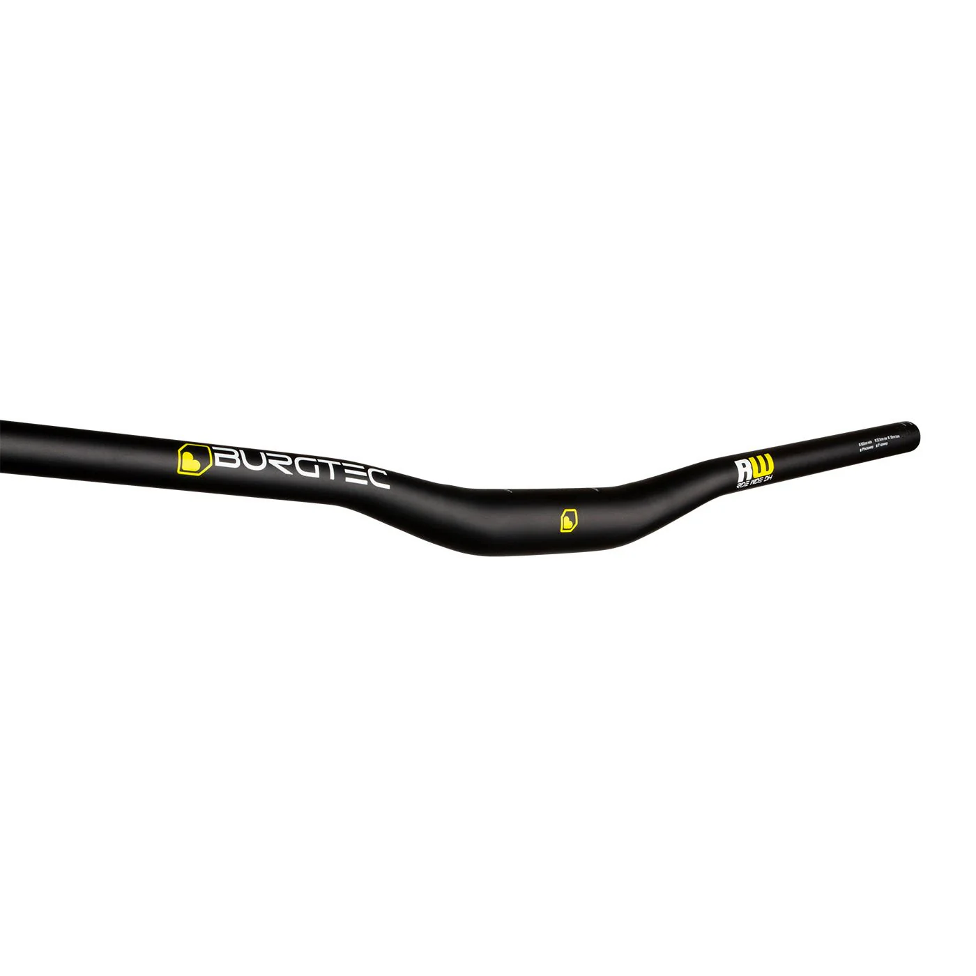 Burgtec Ride Wide DH Riser Bar 35mm Diameter - 22.5mm Rise - 800mm - Black