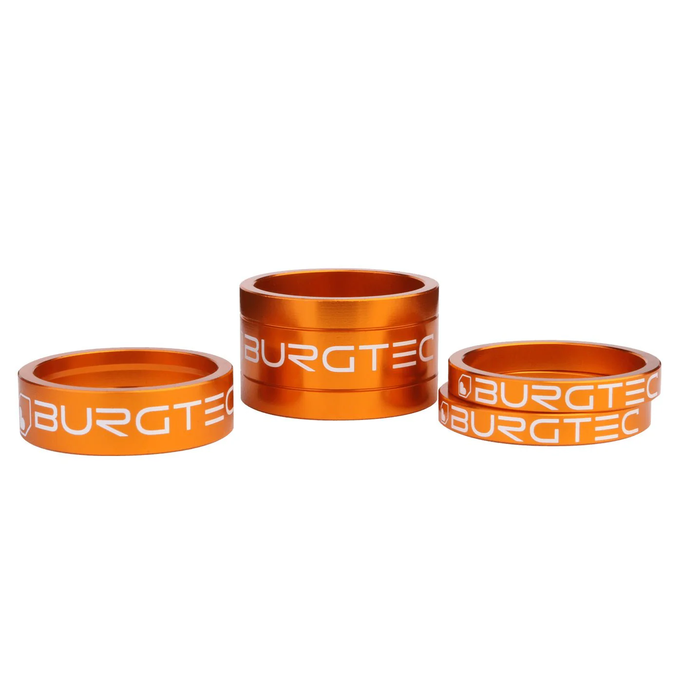 Burgtec Stem Spacer Kit - Iron Bro Orange - Set of 4