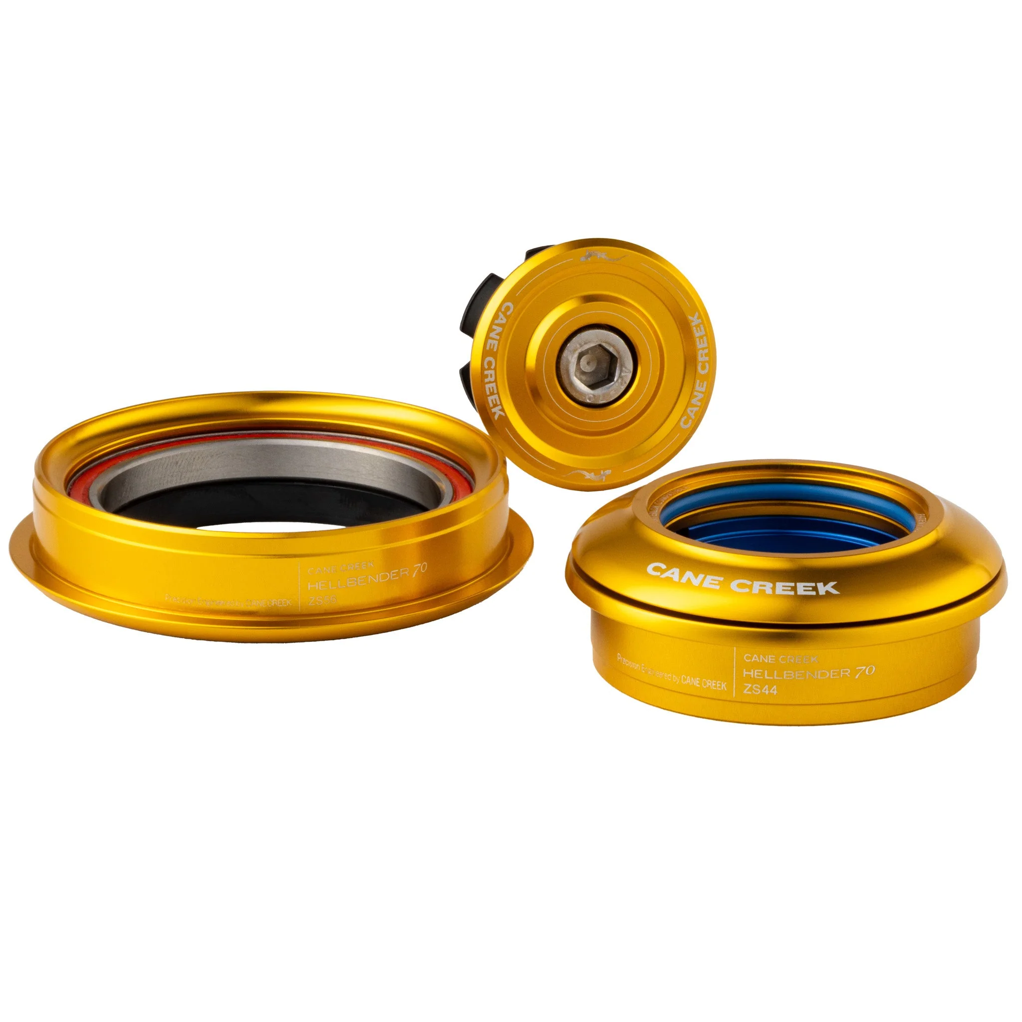 Cane Creek Hellbender 70-Series Headset - ZS44/28.6|ZS56/40 - Gold