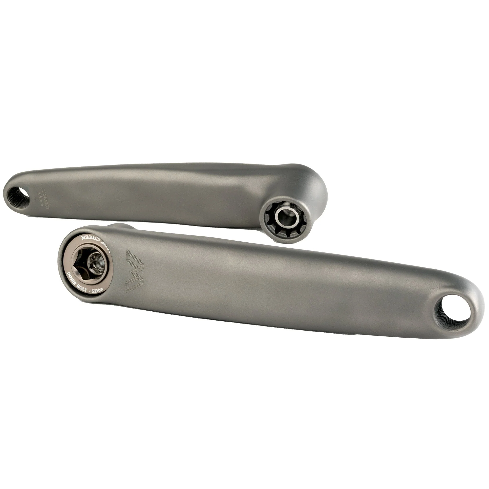 Cane Creek Electric Wings Ebike Crank Arm Set - Titanium - 165mm Length - ISIS Spindle - Fits Bosch, Brose, Fazua Ride 50, Panasonic, TQ, Yamaha