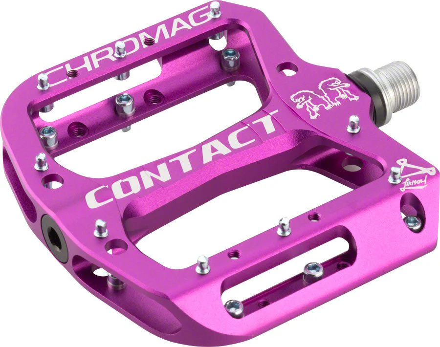 Chromag Contact Pedals - Platform Aluminum 9/16" Purple