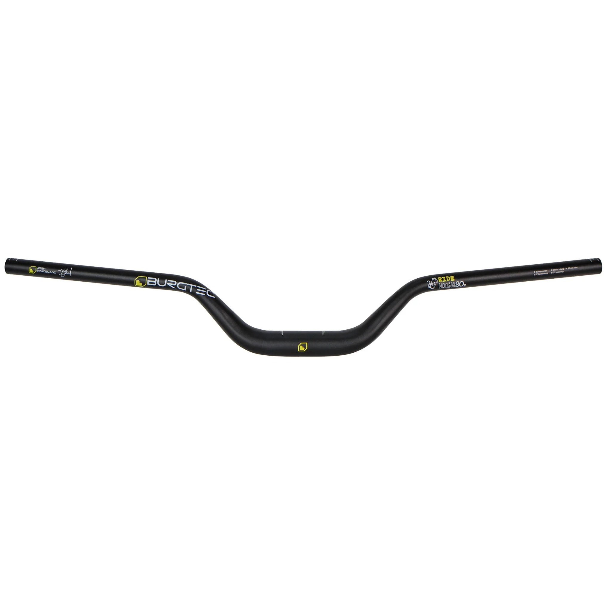 Burgtec Josh Bryceland Ride Wide Riser Bar - 35mm Clamp -  80 mm Rise - 800mm Width
