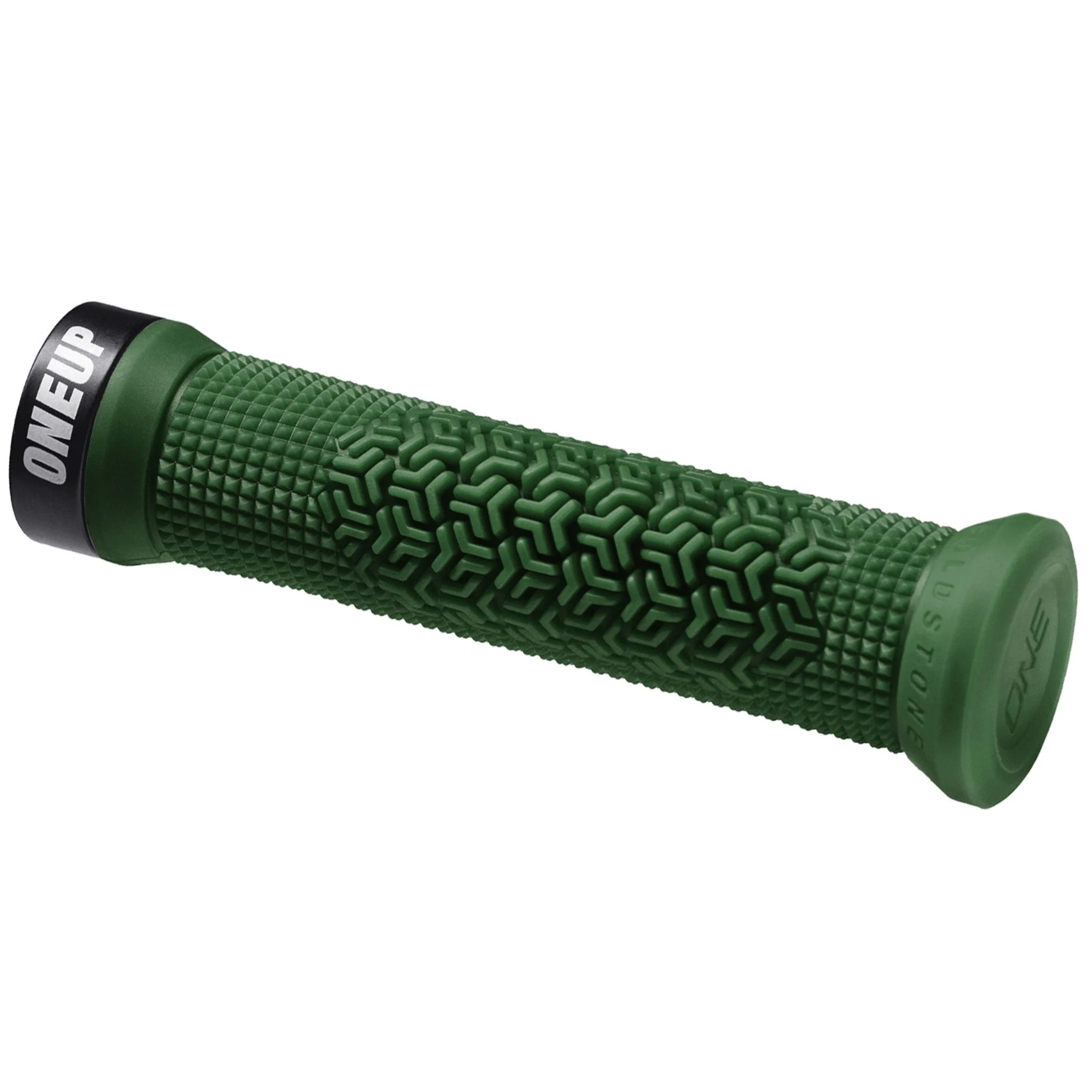OneUp Components Jackson Goldstone Lock-On Grips - Dark Green - Image 2