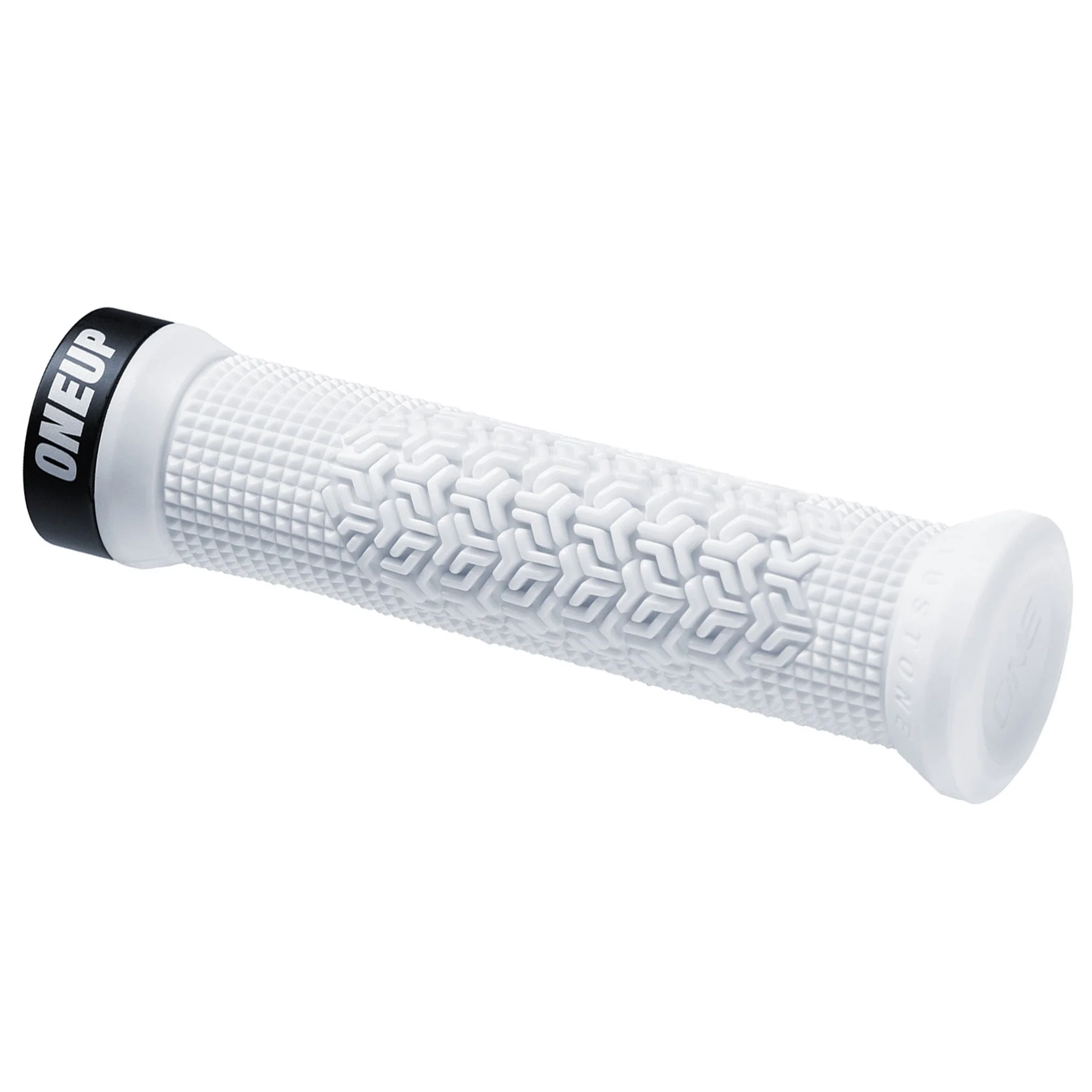 OneUp Components Jackson Goldstone Lock-On Grips - White - Image 2