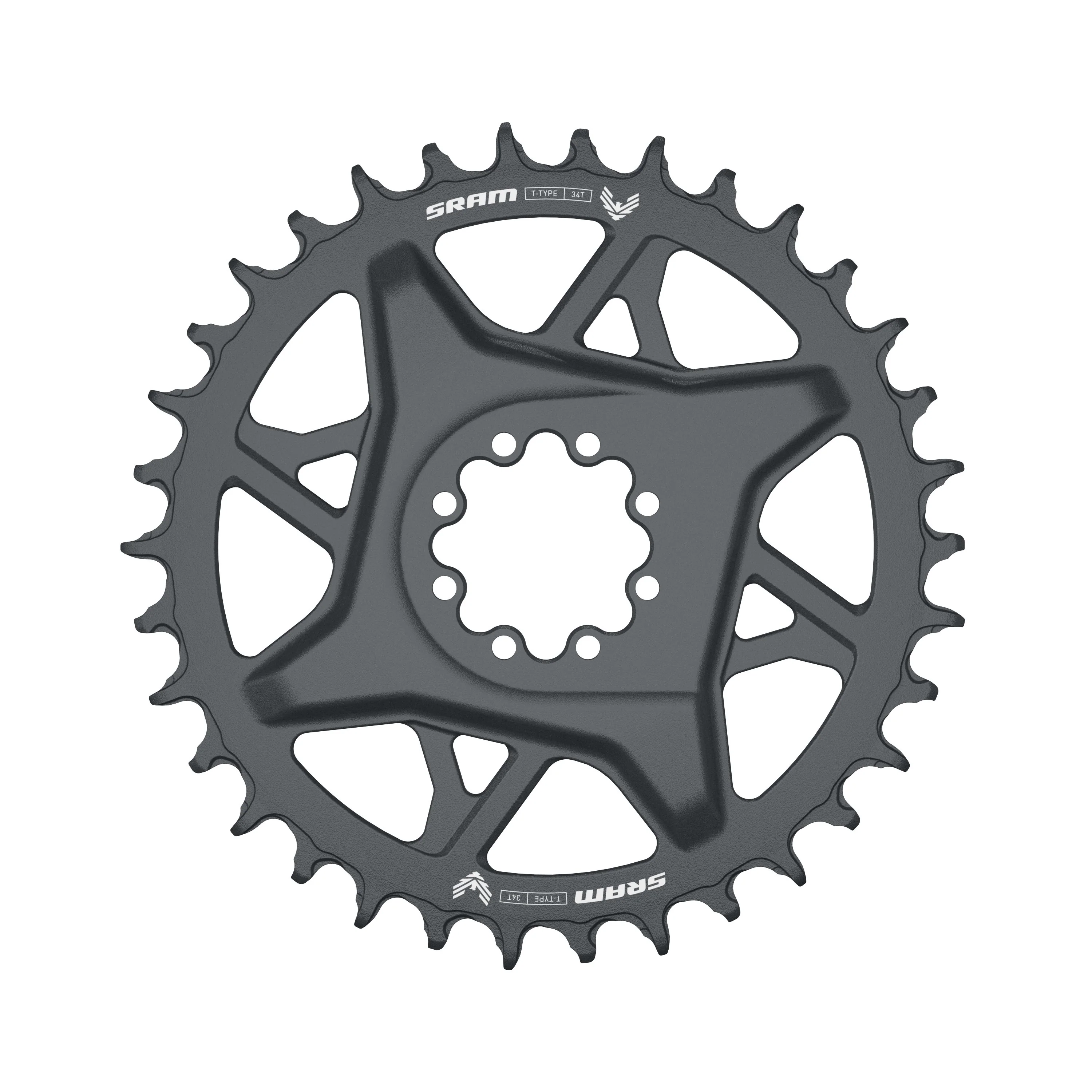 SRAM GX Eagle T-Type Direct Mount Chainring - 34t - 8-bolt - 3mm Offset - Dark Polar
