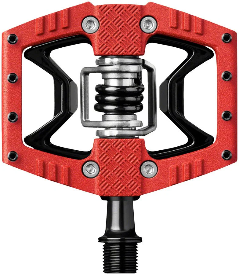Crank Brothers Double Shot 3 Pedals - Single Side Clipless - Red/Black
