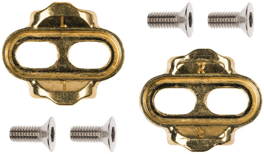 Crank Brothers Premium Cleats - Brass - 6 Degrees of Float - Image 2