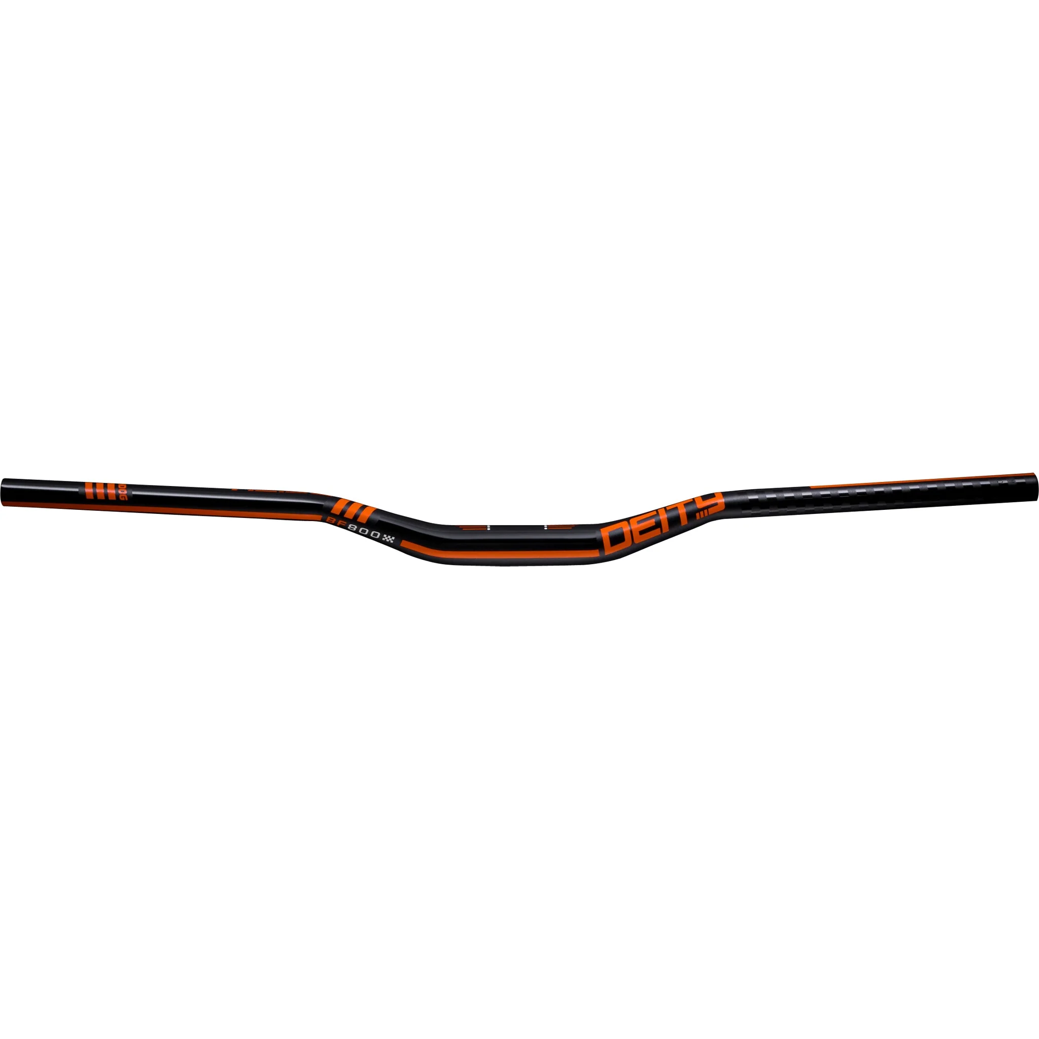 Deity Brendog 800 Handlebar - 31.8mm Clamp - 30mm Rise - 800mm Width - Black & Orange