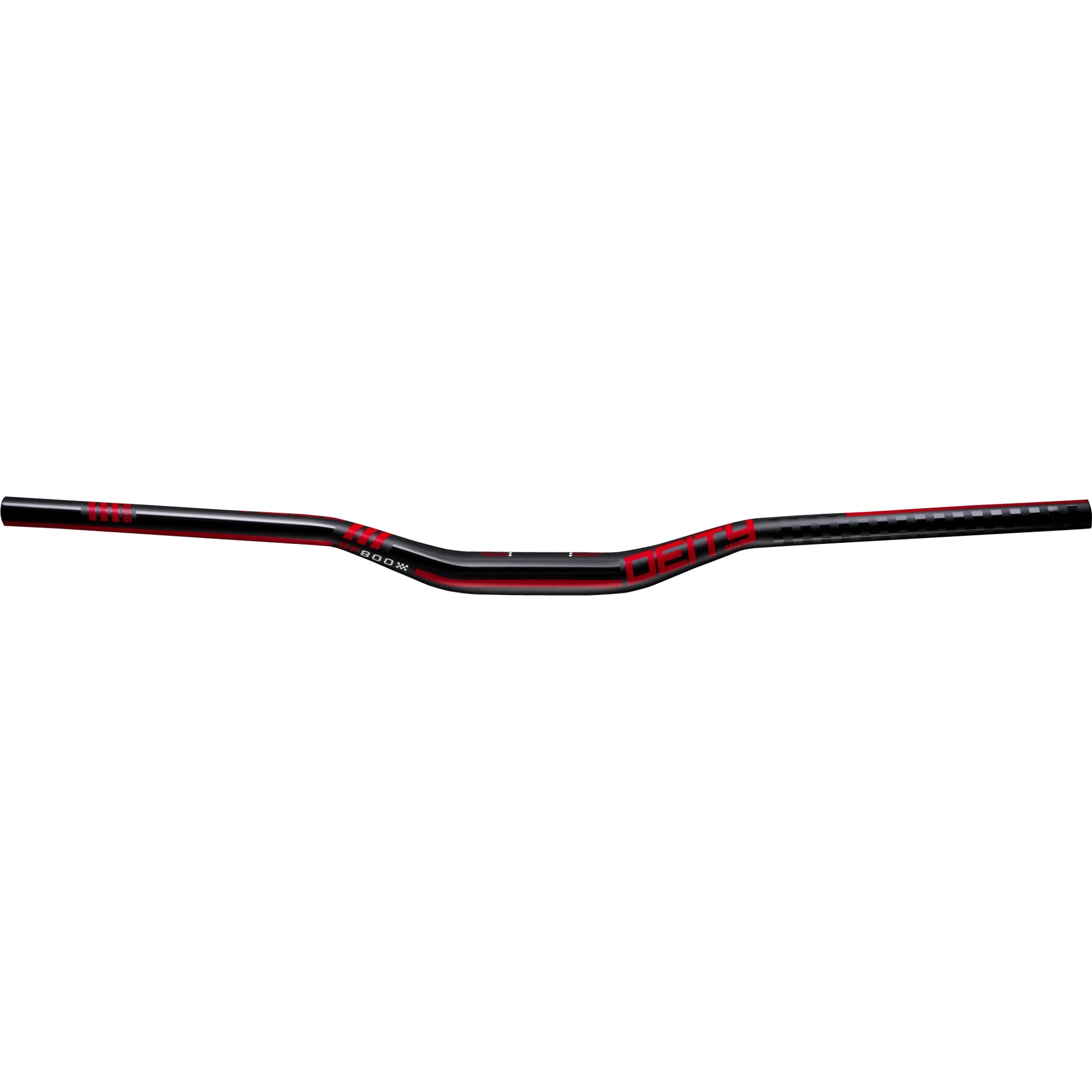 Deity Brendog 800 Handlebar - 31.8mm Clamp - 30mm Rise - 800mm Width - Black & Red