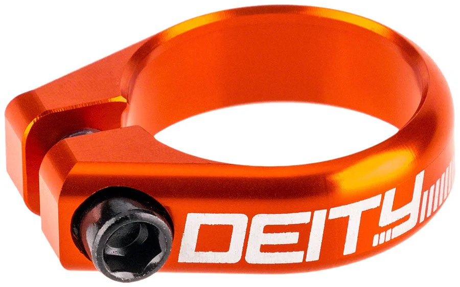 Deity Circuit Seatpost Clamp - 34.9mm - Orange