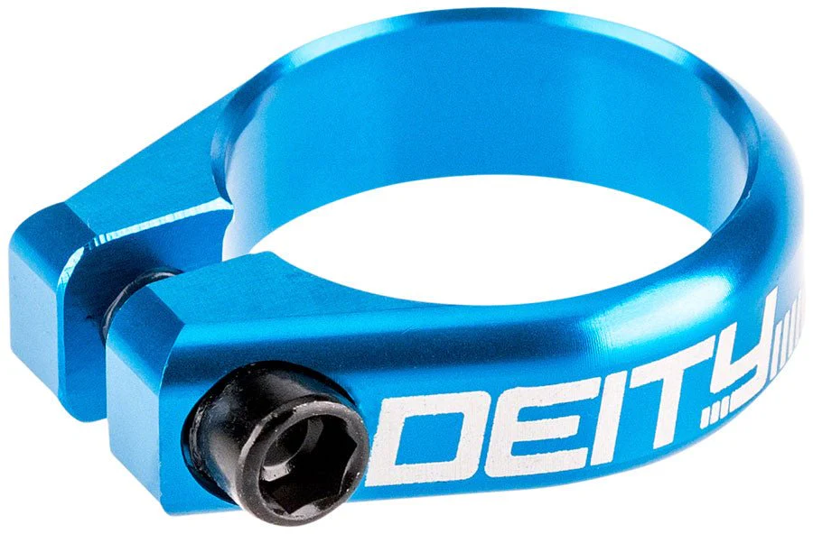 Deity Circuit Seatpost Clamp - 38.6mm - Blue