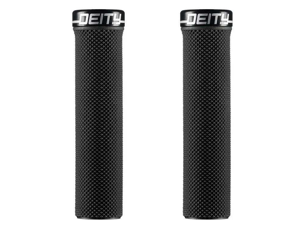 Deity Components Slimfit Grips - Black, Lock-On