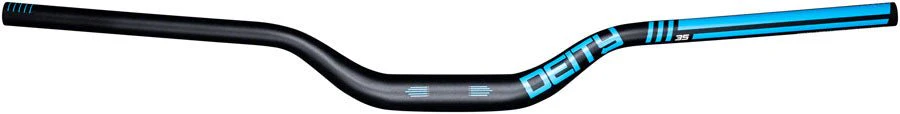 Deity Highside 35 Handlebar - 50mm Rise - 800mm Width - 35mm Clamp - Blue