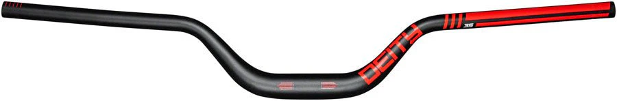 Deity Highside 35 Handlebar - 80mm Rise - 800mm Width - 35mm Clamp - Red