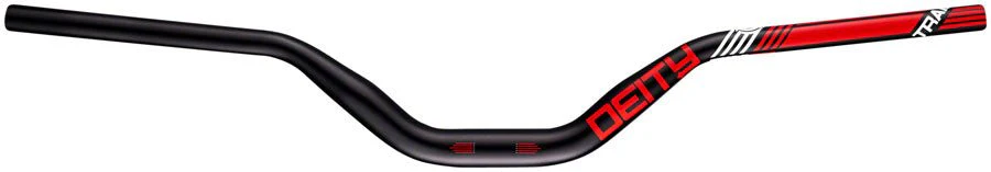 Deity Highside Handlebar - 80mm Rise - 760mm Width - 31.8mm Clamp - Red
