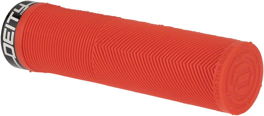DEITY Knuckleduster Grips - Red Lock-On - Image 3