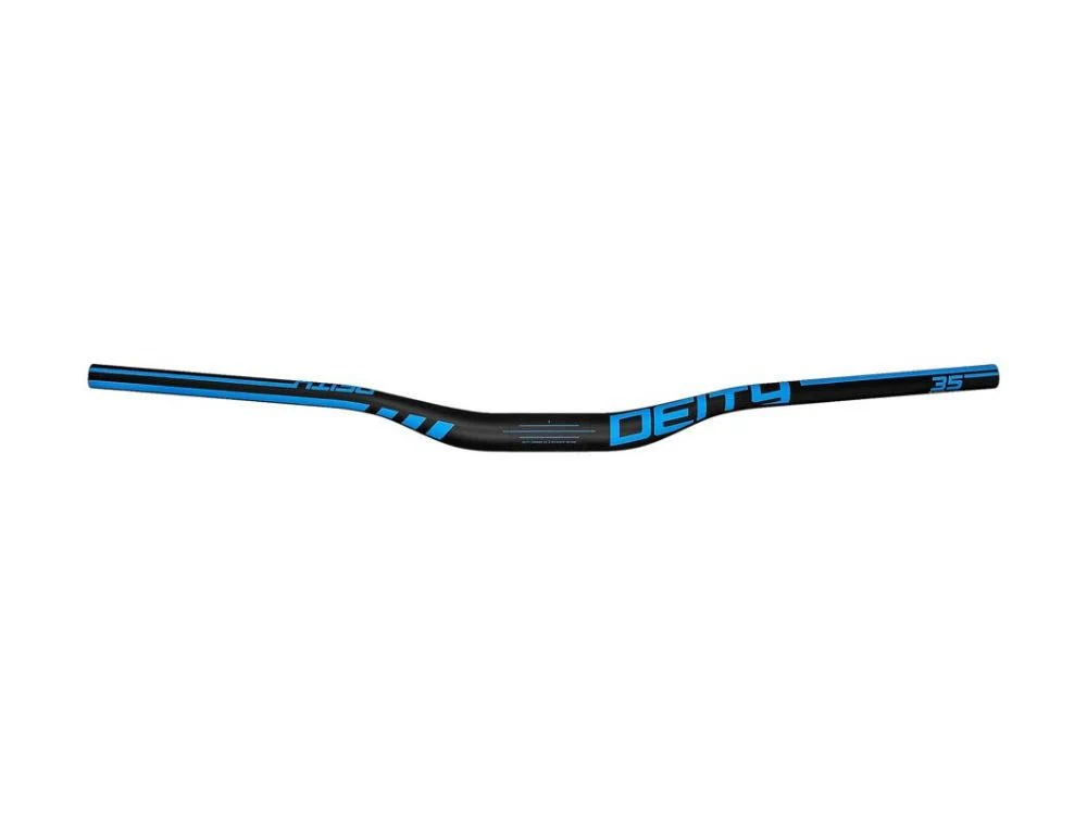 Deity Speedway 35 Carbon Handlebars - 30mm Rise - 810mm Width - 35mm Clamp - Blue