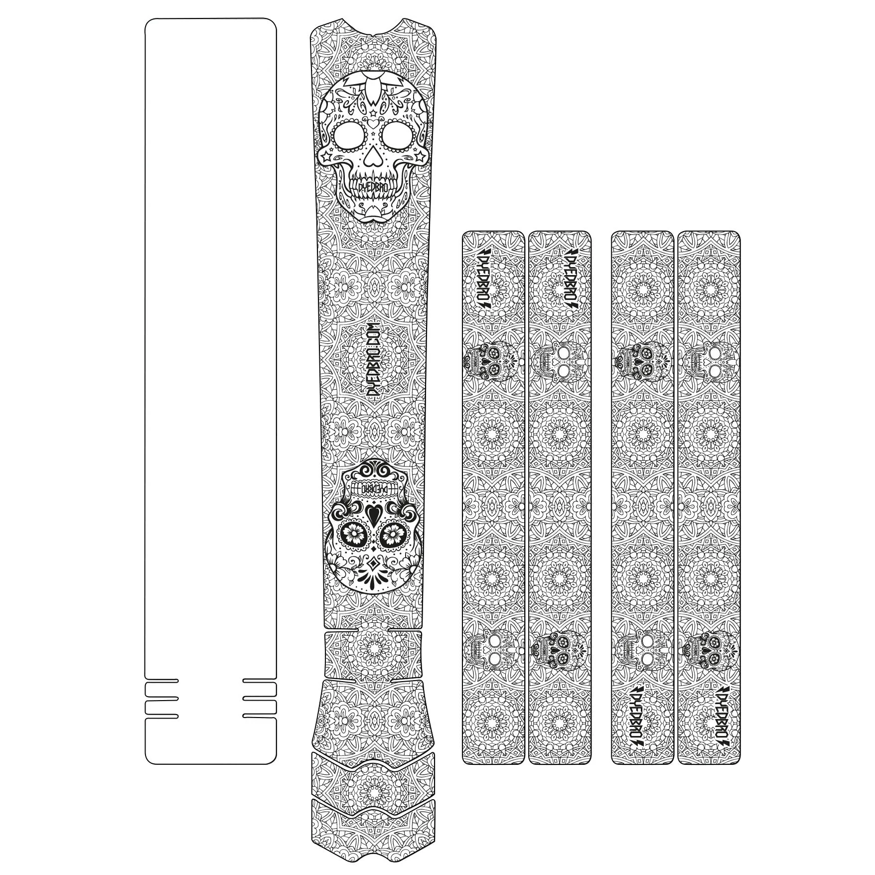 DYEDBRO Frame Protection - Día de Muertos Black