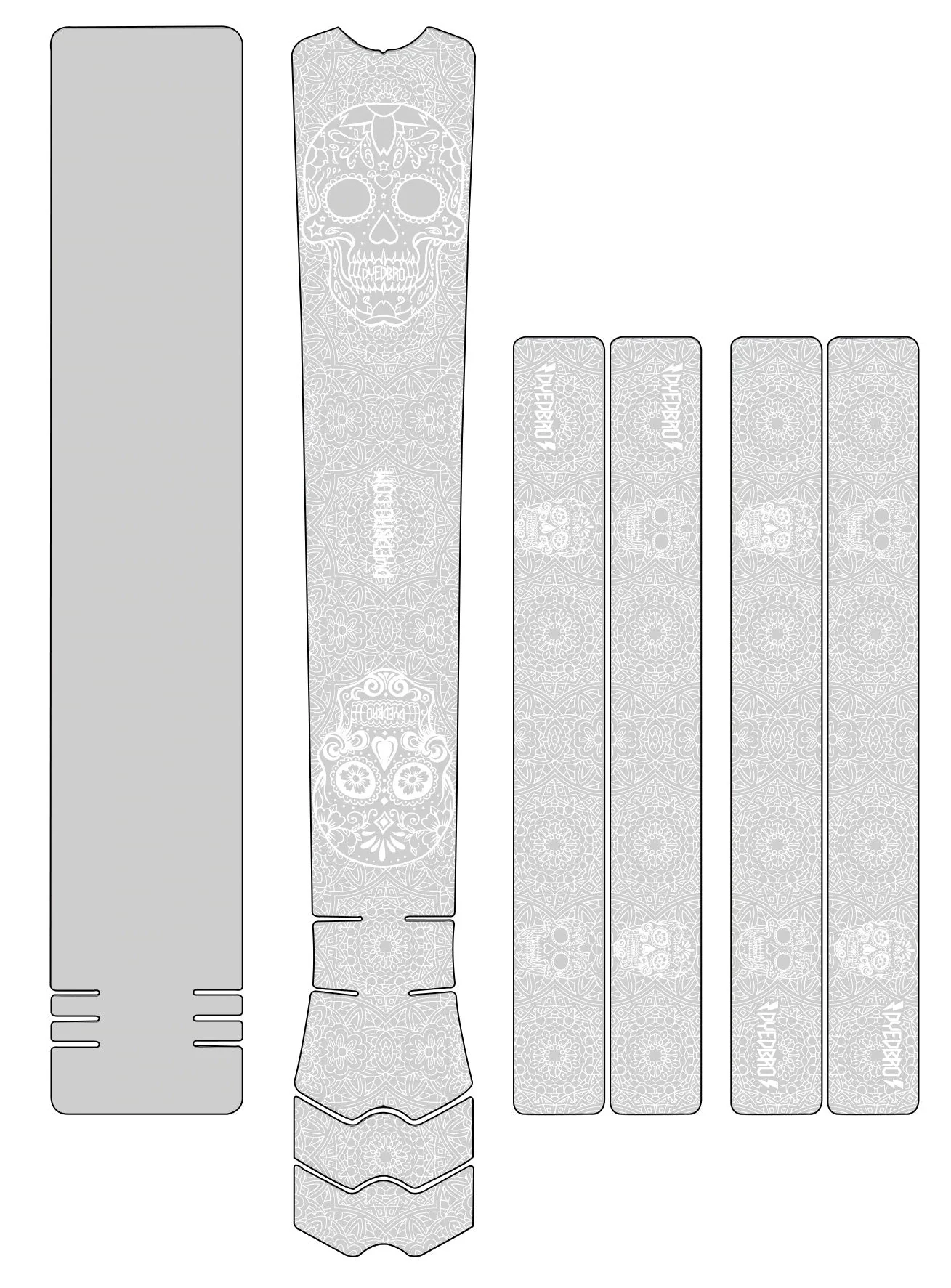 DYEDBRO Frame Protection - Día de Muertos White