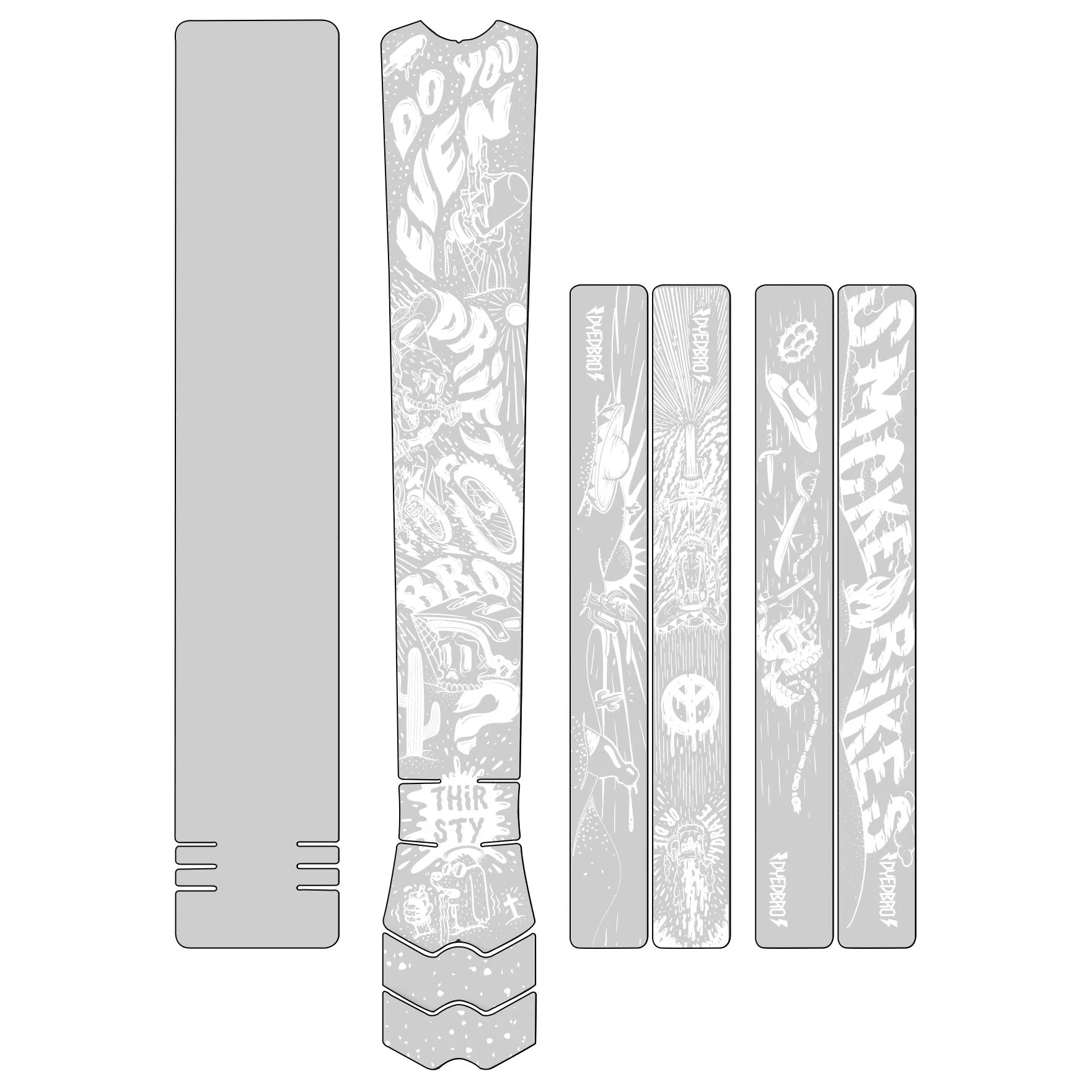 DYEDBRO Frame Protection - Fluor White