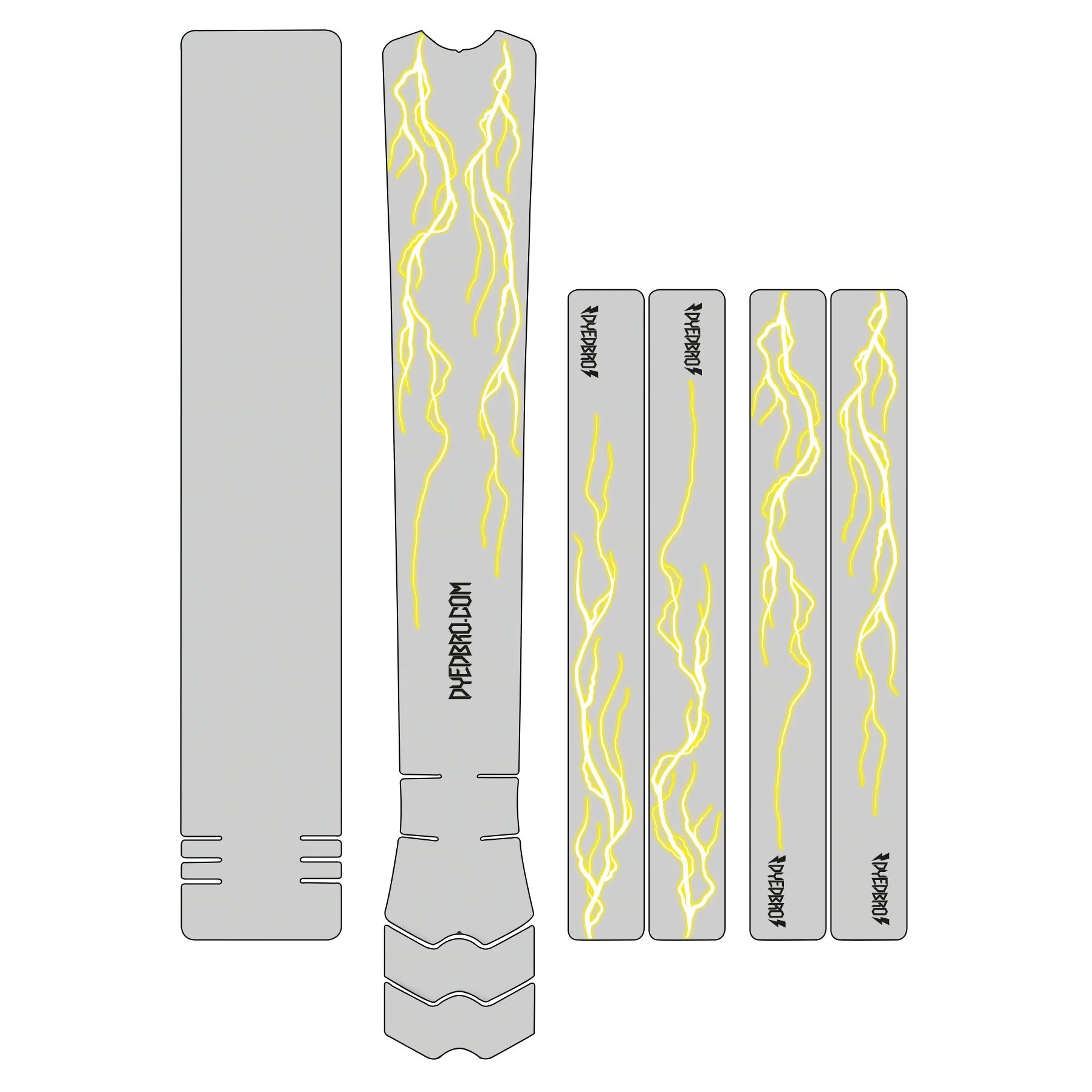 DYEDBRO Frame Protection - Lightning Yellow