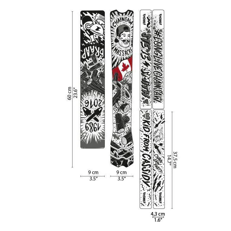 DYEDBRO Frame Protection - Long Live Chainsaw Color