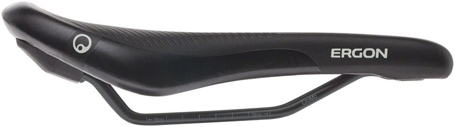 Ergon SM E Mountain Sport Men's Saddle - Chromoly Rails - Stealth Black - Small/Medium - Image 3
