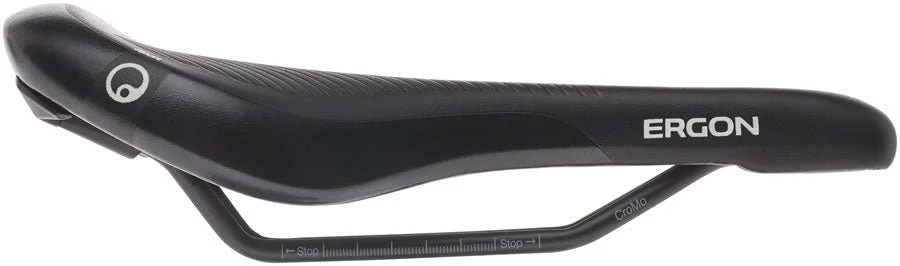Ergon SM E Mountain Sport Women's Saddle - Chromoly Rails - Stealth Black - Small/Medium - Image 3
