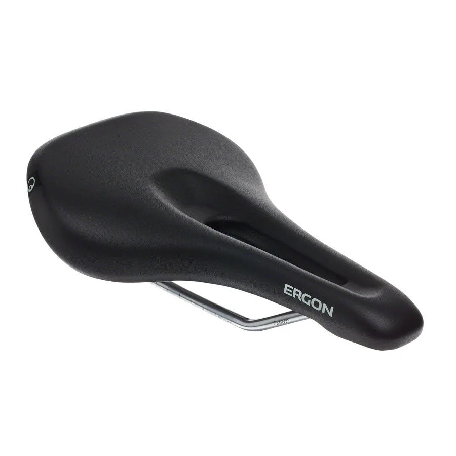 Ergon SM Women's Saddle - Chromoly Rails - Black - Medium/Large