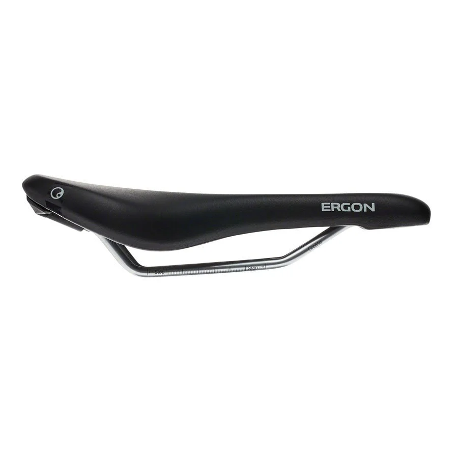 Ergon SM Women's Saddle - Chromoly Rails - Black - Medium/Large - Image 3
