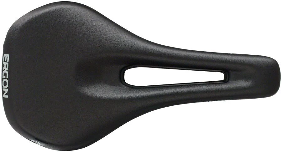 Ergon SM Women's Saddle - Chromoly Rails - Black - Small/Medium - Image 2