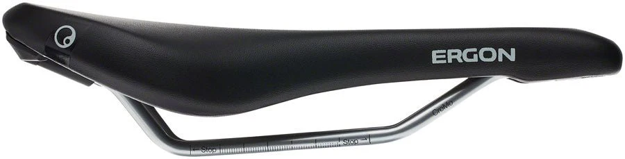 Ergon SM Women's Saddle - Chromoly Rails - Black - Small/Medium - Image 3