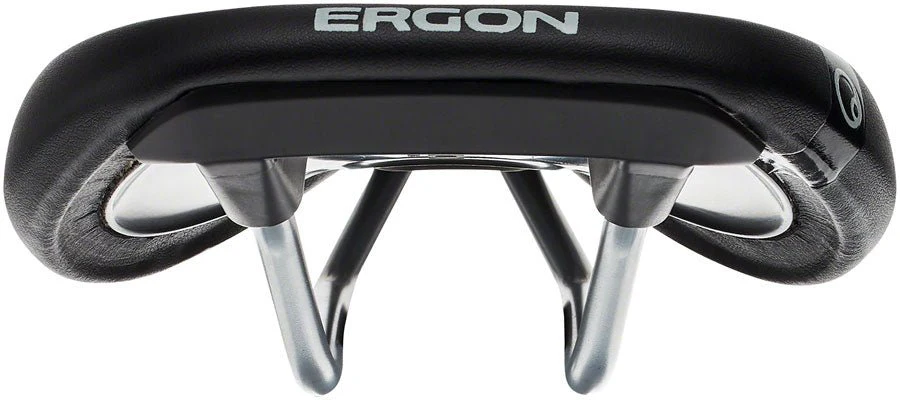 Ergon SM Women's Saddle - Chromoly Rails - Black - Small/Medium - Image 4