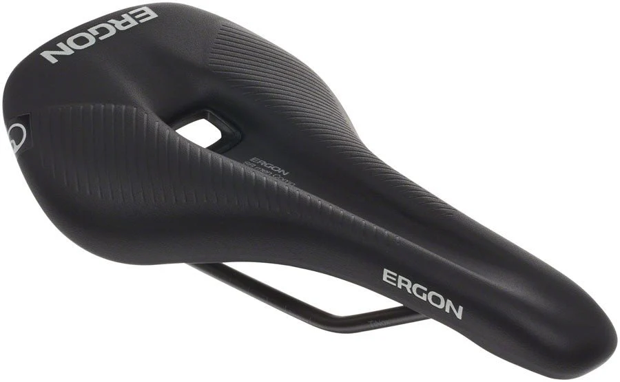 Ergon SR Comp Men's Saddle - Titanium Rails - Black - Medium/Large