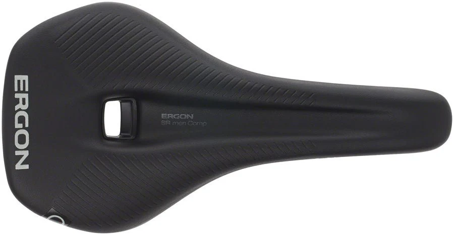 Ergon SR Comp Men's Saddle - Titanium Rails - Black - Medium/Large - Image 2