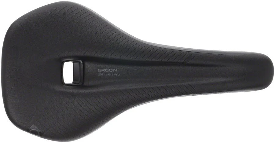 Ergon SR Pro Men's Saddle - Titanium Rails - Stealth Black - Medium/Large - Image 2