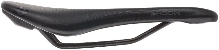 Ergon SR Pro Men's Saddle - Titanium Rails - Stealth Black - Medium/Large - Image 3