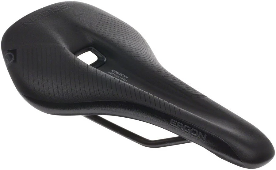 Ergon SR Pro Men's Saddle - Titanium Rails - Stealth Black - Small/Medium
