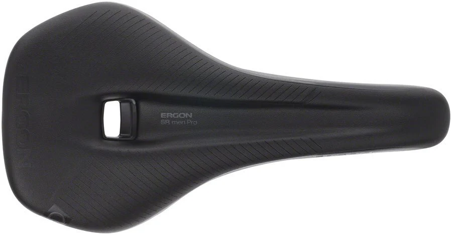 Ergon SR Pro Men's Saddle - Titanium Rails - Stealth Black - Small/Medium - Image 2