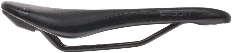 Ergon SR Pro Men's Saddle - Titanium Rails - Stealth Black - Small/Medium - Image 3