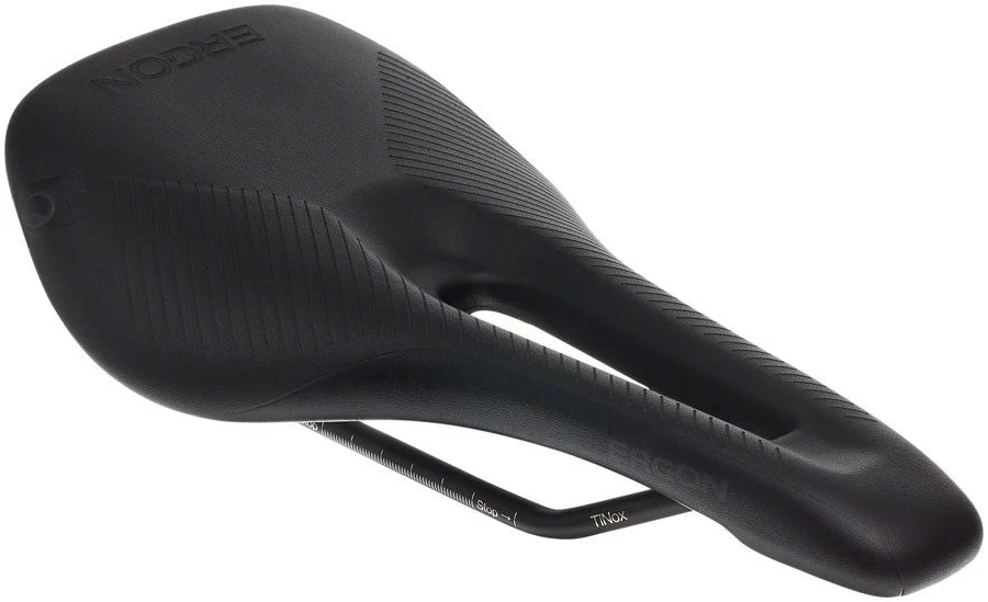 Ergon SR Pro Women's Saddle - Titanox Rails - Black - Small/Medium