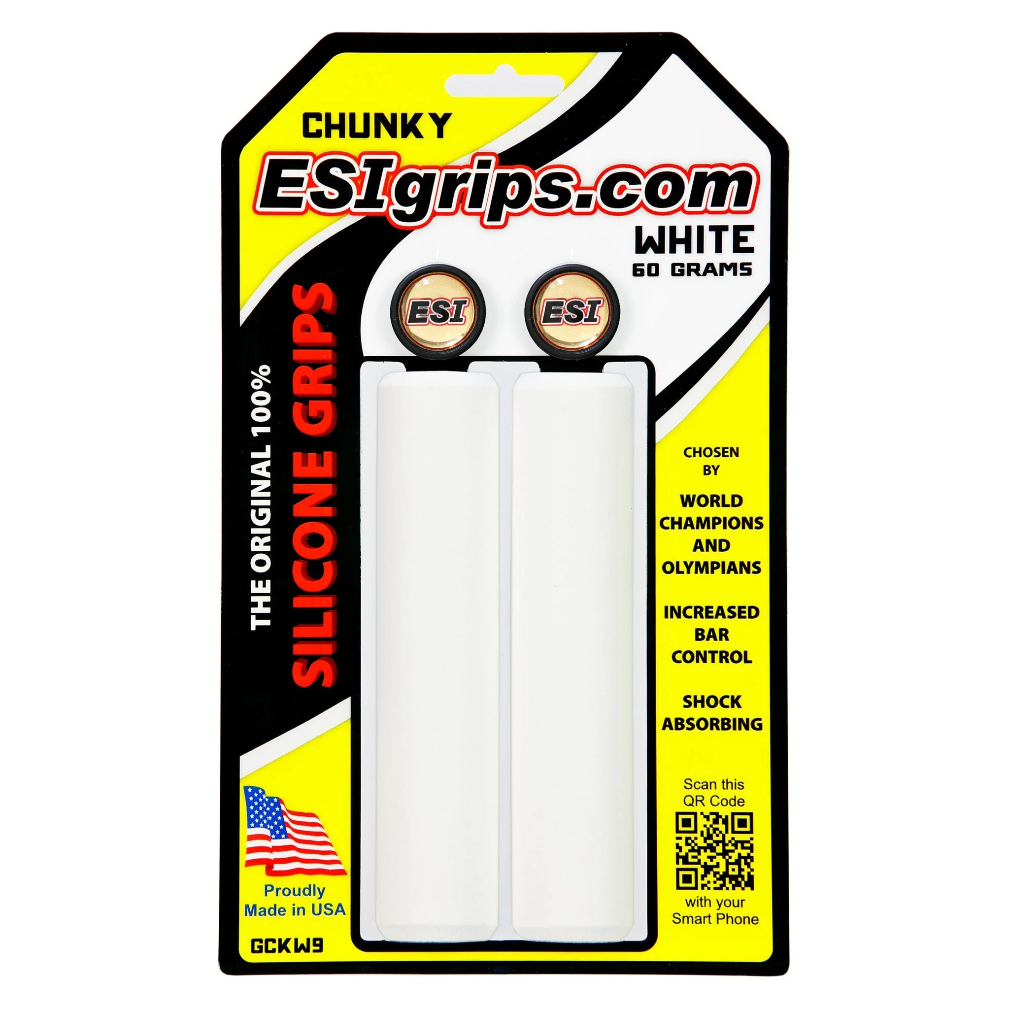 ESI MTB Racer's Edge Silicone Grips - White